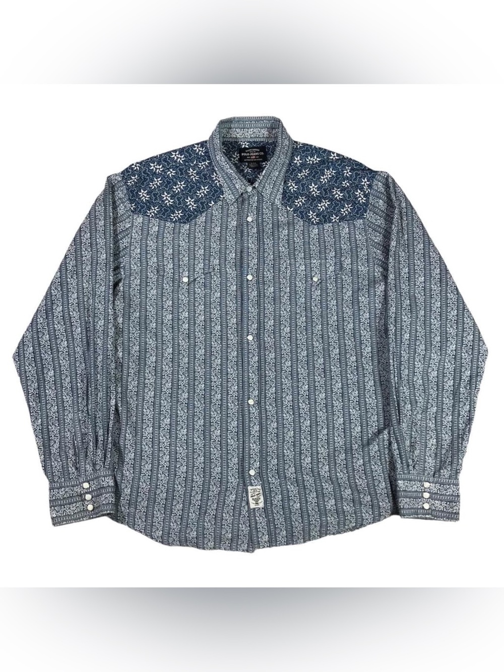 VTG Ralph Lauren Polo Jeans Co Size S Western Button Up Country Hoedown Heritage